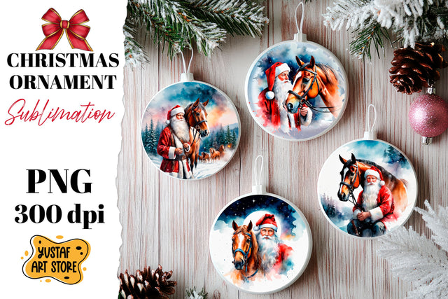 Christmas ornament sublimation. Santa Claus sublimation Sublimation Yustaf Art Store 