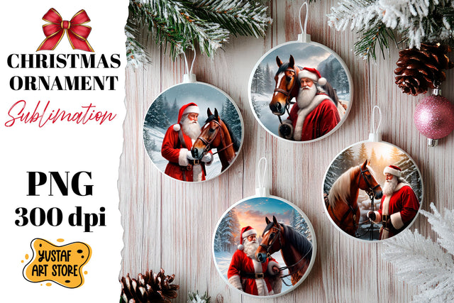 Christmas ornament sublimation. Santa Claus sublimation Sublimation Yustaf Art Store 