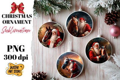 Christmas ornament sublimation. Santa Claus sublimation Sublimation Yustaf Art Store 