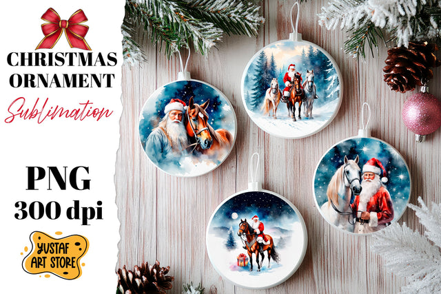 Christmas ornament sublimation. Santa Claus sublimation Sublimation Yustaf Art Store 