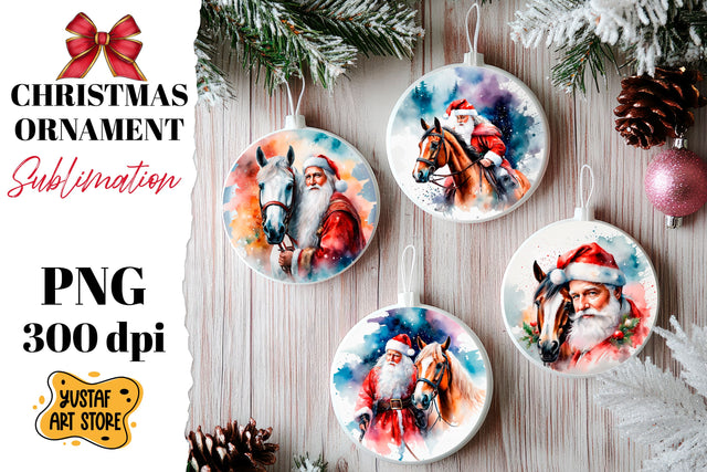 Christmas ornament sublimation. Santa Claus sublimation Sublimation Yustaf Art Store 