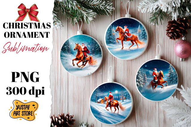 Christmas ornament sublimation. Santa Claus sublimation Sublimation Yustaf Art Store 