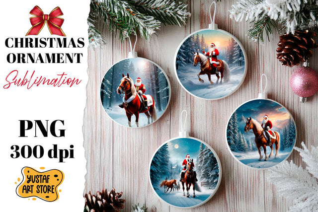 Christmas ornament sublimation. Santa Claus sublimation Sublimation Yustaf Art Store 