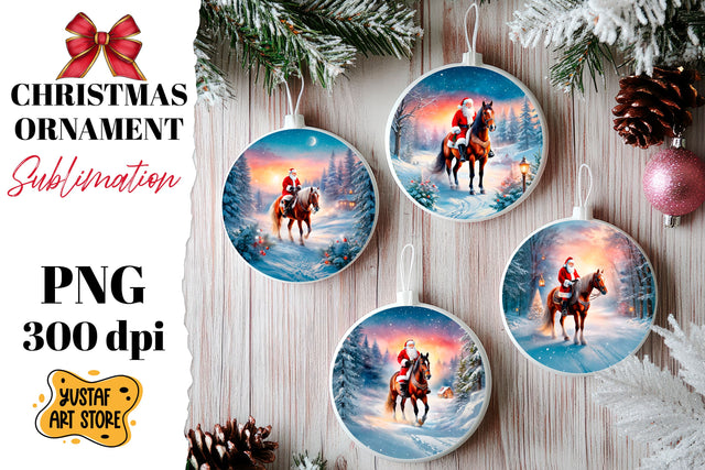 Christmas ornament sublimation. Santa Claus sublimation Sublimation Yustaf Art Store 