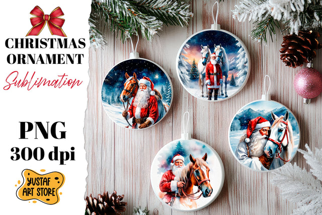 Christmas ornament sublimation. Santa Claus sublimation Sublimation Yustaf Art Store 