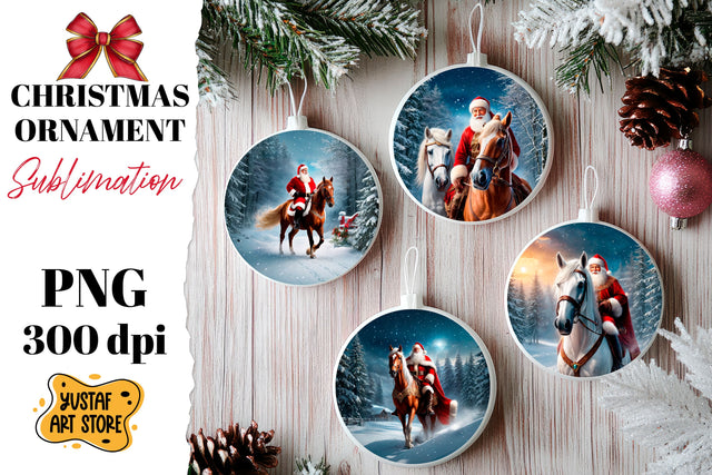 Christmas ornament sublimation. Santa Claus sublimation Sublimation Yustaf Art Store 