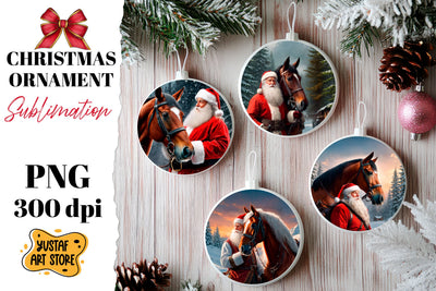Christmas ornament sublimation. Santa Claus sublimation Sublimation Yustaf Art Store 