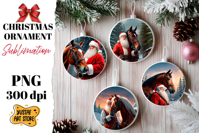 Christmas ornament sublimation. Santa Claus sublimation Sublimation Yustaf Art Store 