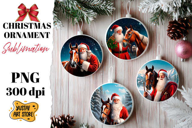 Christmas ornament sublimation. Santa Claus sublimation Sublimation Yustaf Art Store 