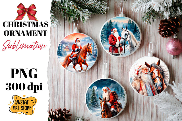 Christmas ornament sublimation. Santa Claus sublimation Sublimation Yustaf Art Store 