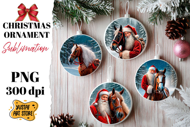 Christmas ornament sublimation. Santa Claus sublimation Sublimation Yustaf Art Store 