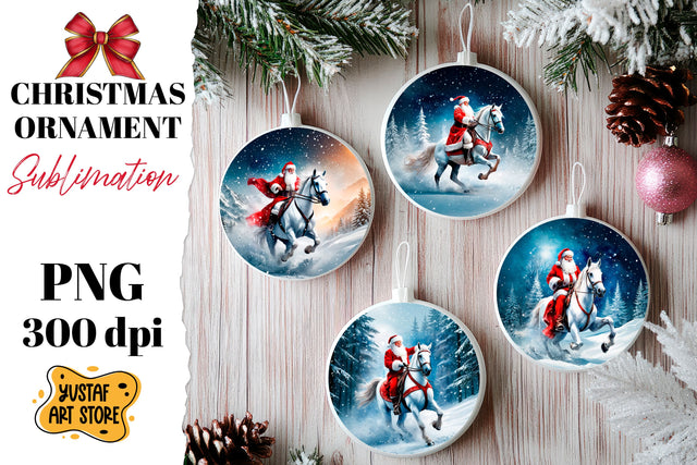 Christmas ornament sublimation. Santa Claus sublimation Sublimation Yustaf Art Store 