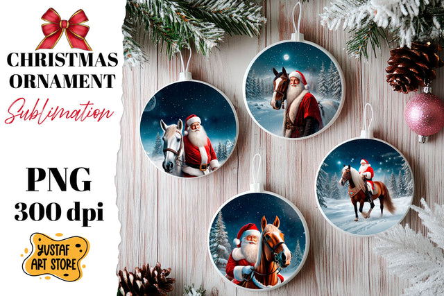 Christmas ornament sublimation. Santa Claus sublimation Sublimation Yustaf Art Store 