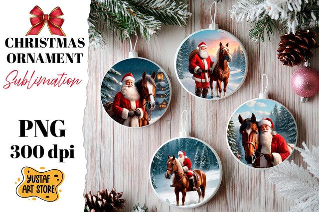 Christmas ornament sublimation. Santa Claus sublimation Sublimation Yustaf Art Store 