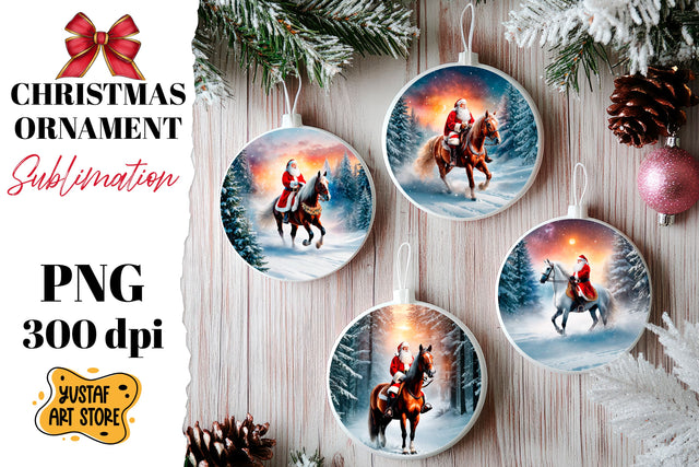 Christmas ornament sublimation. Santa Claus sublimation Sublimation Yustaf Art Store 