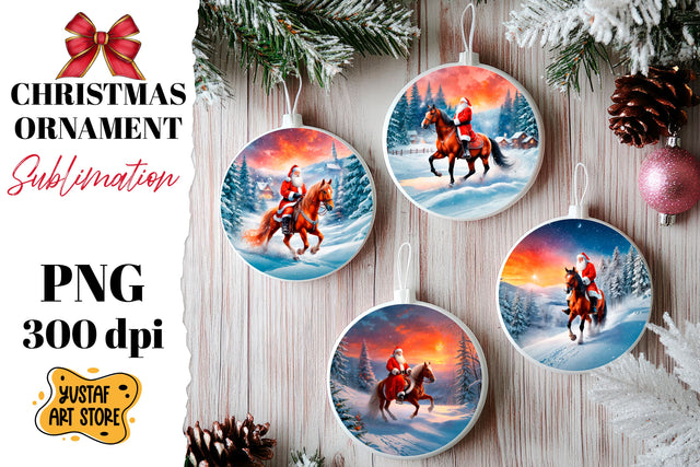 Christmas ornament sublimation. Santa Claus sublimation Sublimation Yustaf Art Store 