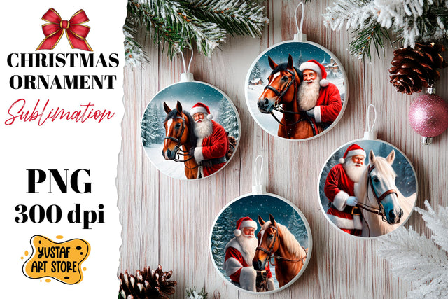 Christmas ornament sublimation. Santa Claus sublimation Sublimation Yustaf Art Store 