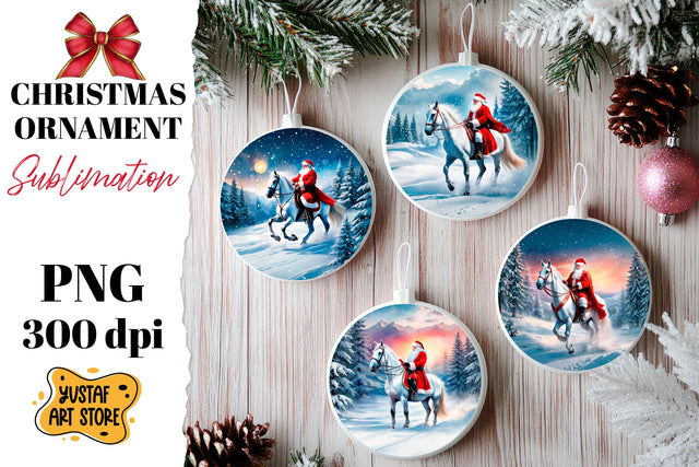 Christmas ornament sublimation. Santa Claus sublimation Sublimation Yustaf Art Store 