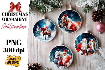 Christmas ornament sublimation. Santa Claus sublimation Sublimation Yustaf Art Store 