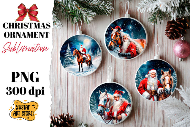 Christmas ornament sublimation. Santa Claus sublimation Sublimation Yustaf Art Store 