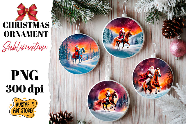 Christmas ornament sublimation. Santa Claus sublimation Sublimation Yustaf Art Store 