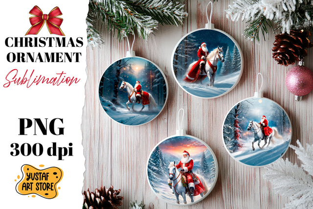 Christmas ornament sublimation. Santa Claus sublimation Sublimation Yustaf Art Store 