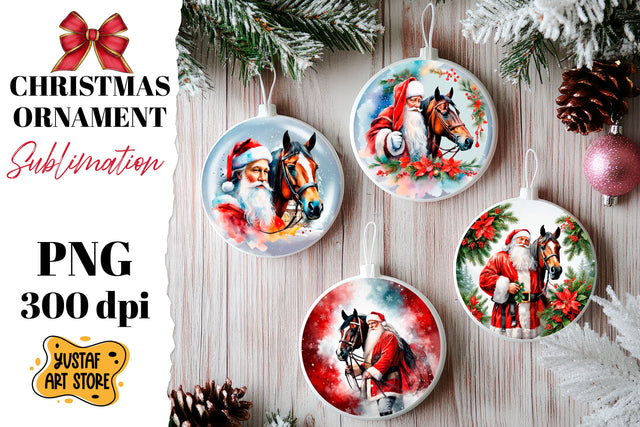 Christmas ornament sublimation. Santa Claus sublimation Sublimation Yustaf Art Store 