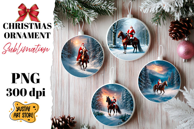 Christmas ornament sublimation. Santa Claus sublimation Sublimation Yustaf Art Store 