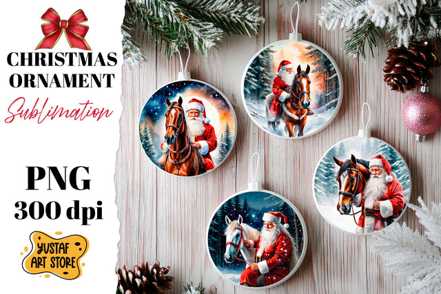 Christmas ornament sublimation. Santa Claus sublimation Sublimation Yustaf Art Store 