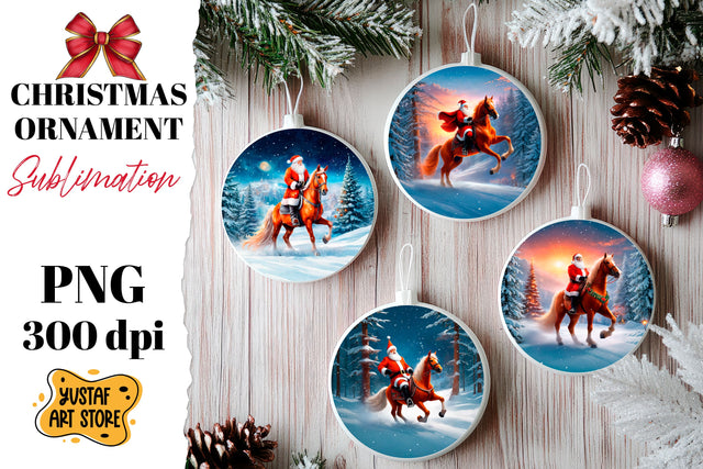 Christmas ornament sublimation. Santa Claus sublimation Sublimation Yustaf Art Store 