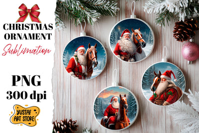 Christmas ornament sublimation. Santa Claus sublimation Sublimation Yustaf Art Store 