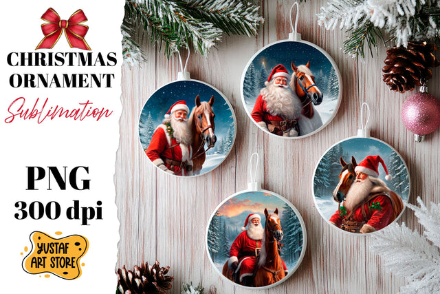 Christmas ornament sublimation. Santa Claus sublimation Sublimation Yustaf Art Store 
