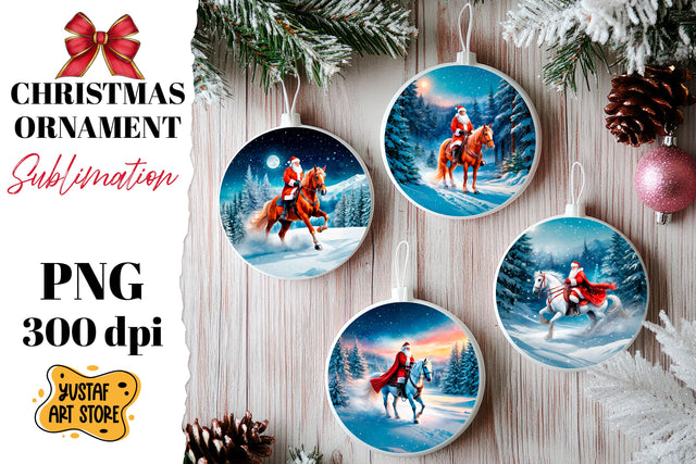 Christmas ornament sublimation. Santa Claus sublimation Sublimation Yustaf Art Store 