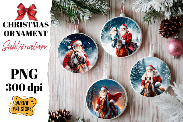 Christmas ornament sublimation. Santa Claus sublimation Sublimation Yustaf Art Store 