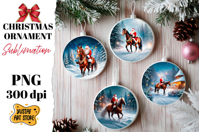 Christmas ornament sublimation. Santa Claus sublimation Sublimation Yustaf Art Store 
