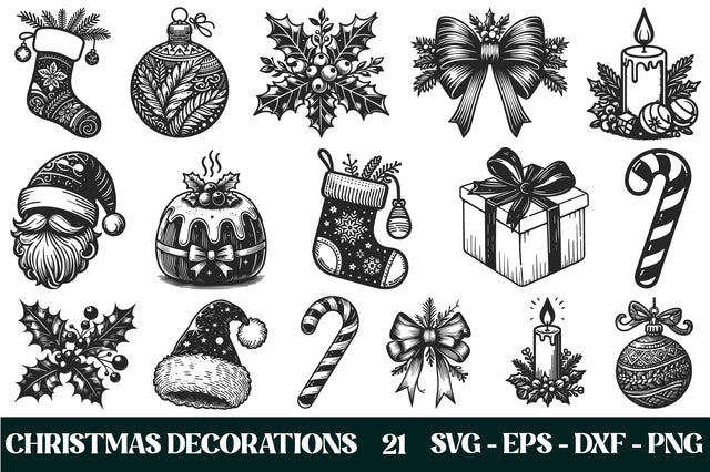 Christmas Ornament SVG Bundle SVG Rupkotha 