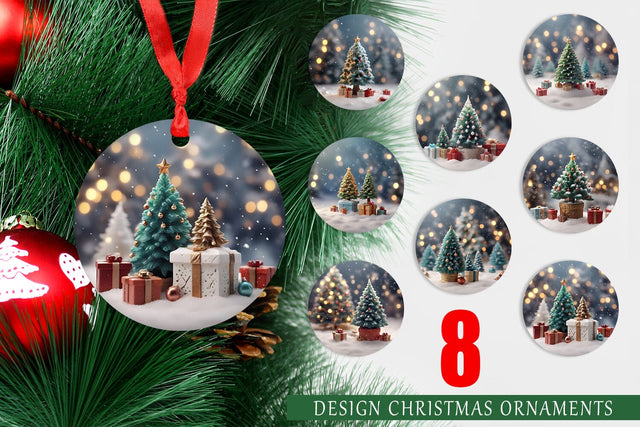 Christmas Ornament Tree Sublimation artnoy 