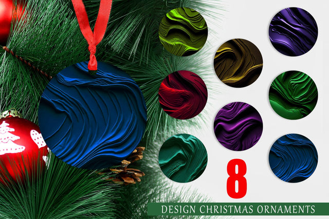 Christmas Ornament Whipped Texture Sublimation artnoy 