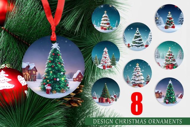 Christmas Ornament Winter Christmas Sublimation artnoy 