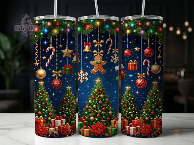 Christmas Ornaments 20oz Tumbler, Christmas Ornaments, Ornaments Tumbler, Christmas Tumbler, Ornament Tumbler PNG, Holiday Ornaments, Christmas Ornament, 20oz Tumbler Wrap Sublimation SvggirlplusArt 