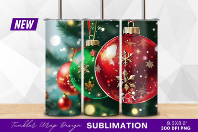 Christmas Ornaments Holiday Decorations Red And Green Sublimation Regulrcrative 