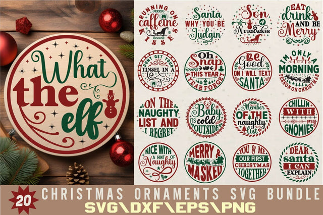 Christmas Ornaments SVG Bundle SVG Angelina750 