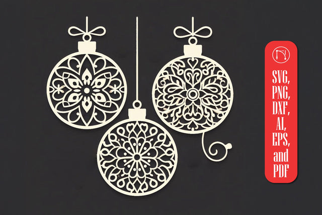 Christmas Ornaments SVG Cut File SVG MD JOYNAL ABDIN 