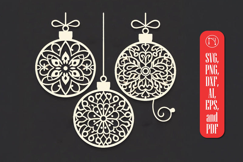 Christmas Ornaments SVG Cut File SVG MD JOYNAL ABDIN 