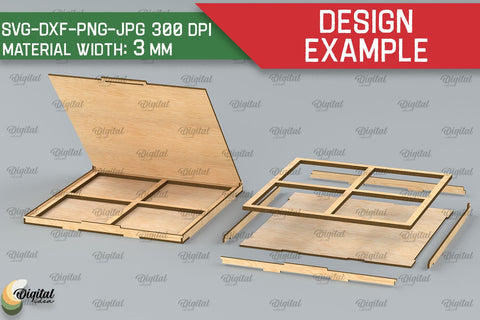 Christmas Ornaments With Box Laser Cut Bundle. Christmas SVG SVG Evgenyia Guschina 