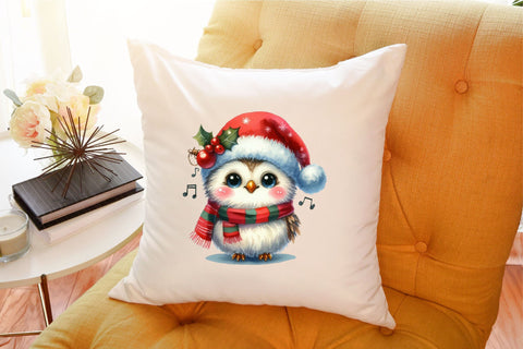 Christmas Owl Sublimation Clipart Sublimation designartist 