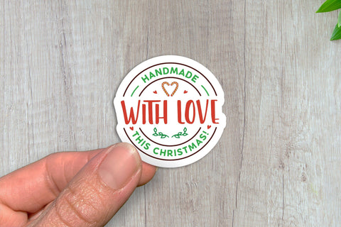 Christmas Packaging Stickers Bundle Sublimation CraftLabSVG 