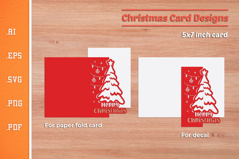 Christmas Paper Cut Card SVG 1 SVG Slim Studio 