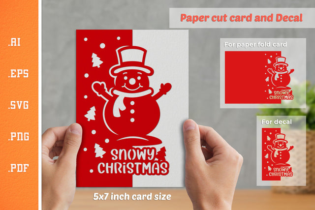 Christmas Paper Cut Card SVG 10 SVG Slim Studio 