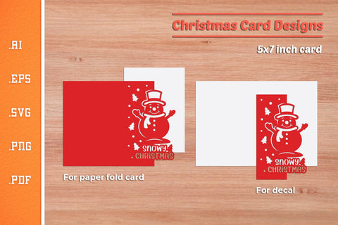 Christmas Paper Cut Card SVG 10 SVG Slim Studio 